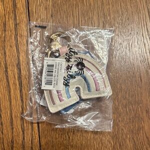Itzy Ritzy Rainbow Bag Charm with Gold Ring